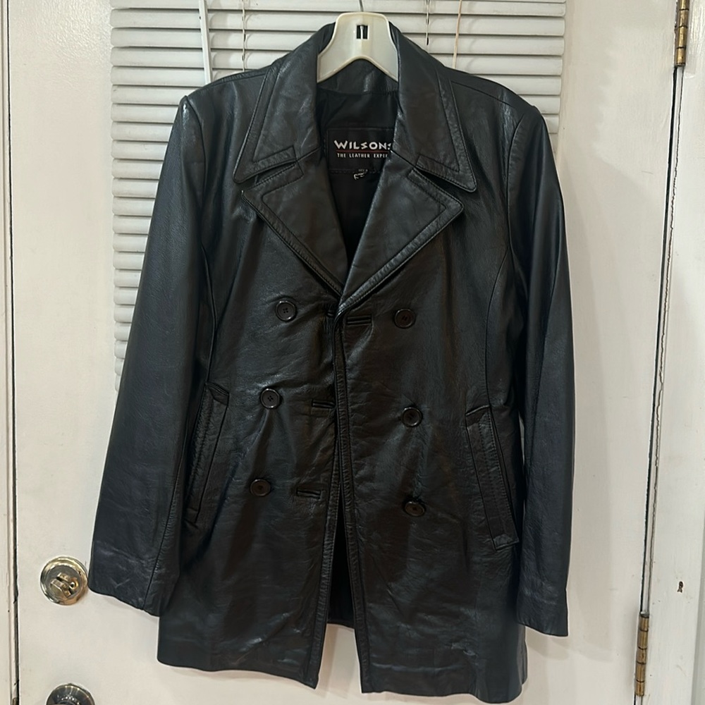 Wilsons the leather experts double breasted jacket
